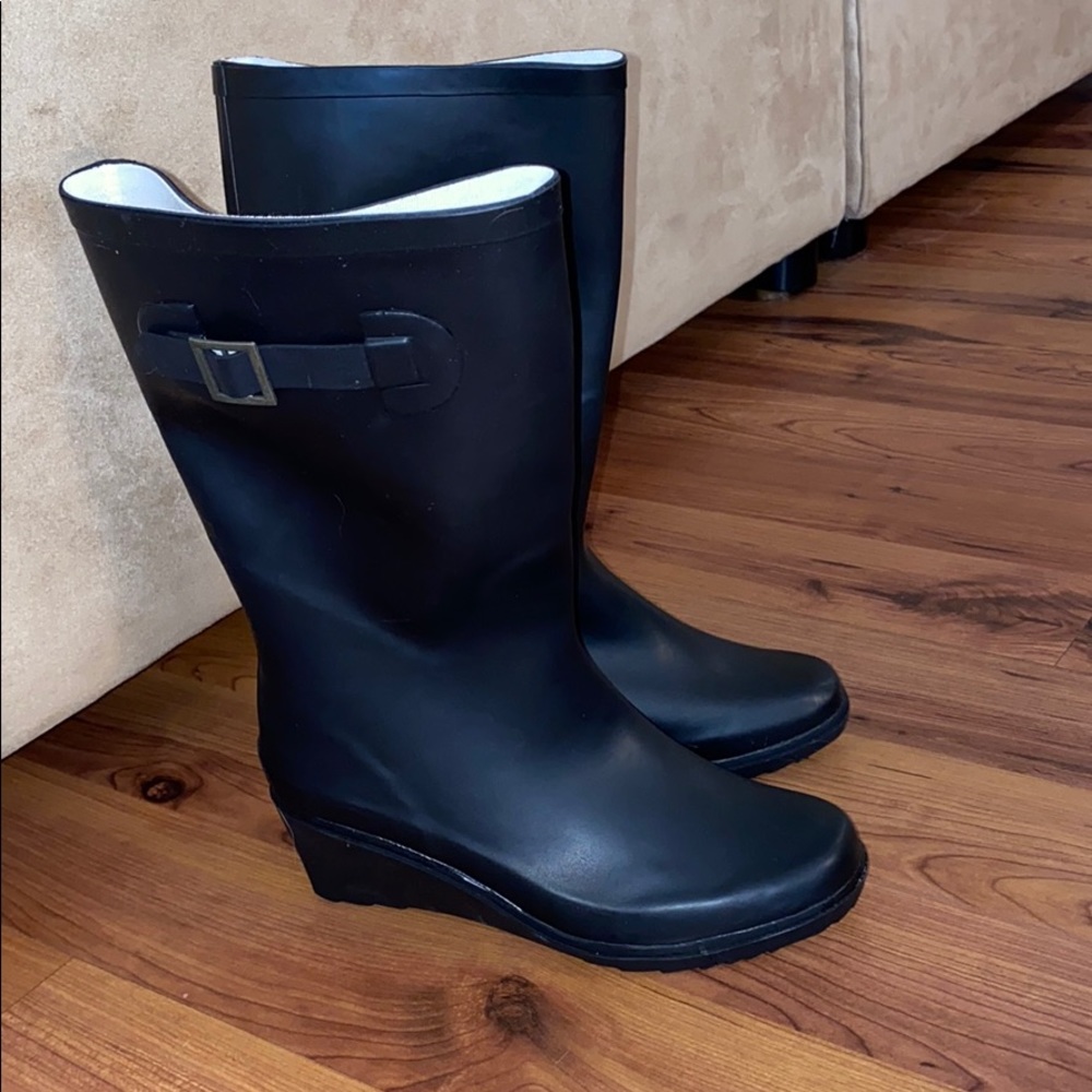 Henry Ferrera matte Black Rain Boots
